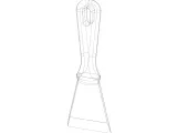 Plastic Hand Scraper with Hanging Hole-2