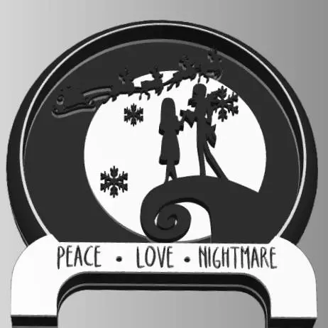 Nightmare Before Christmas Sleigh Ornament