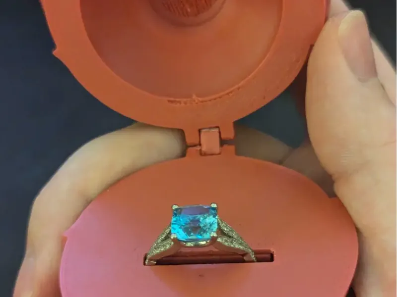 Caja para anillos