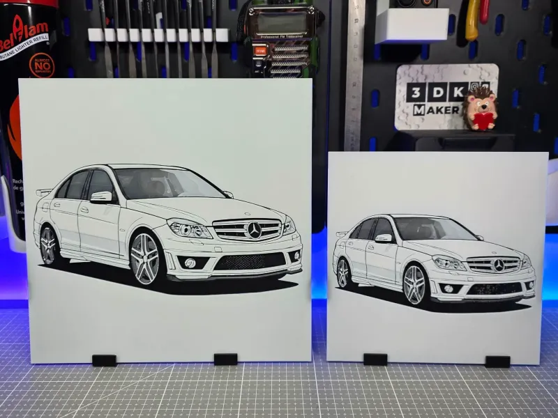 Mercedes W204 AMG - Hueforge - 3 Colors