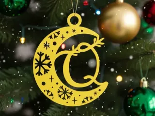 christmas ornaments luna ABC-MOON