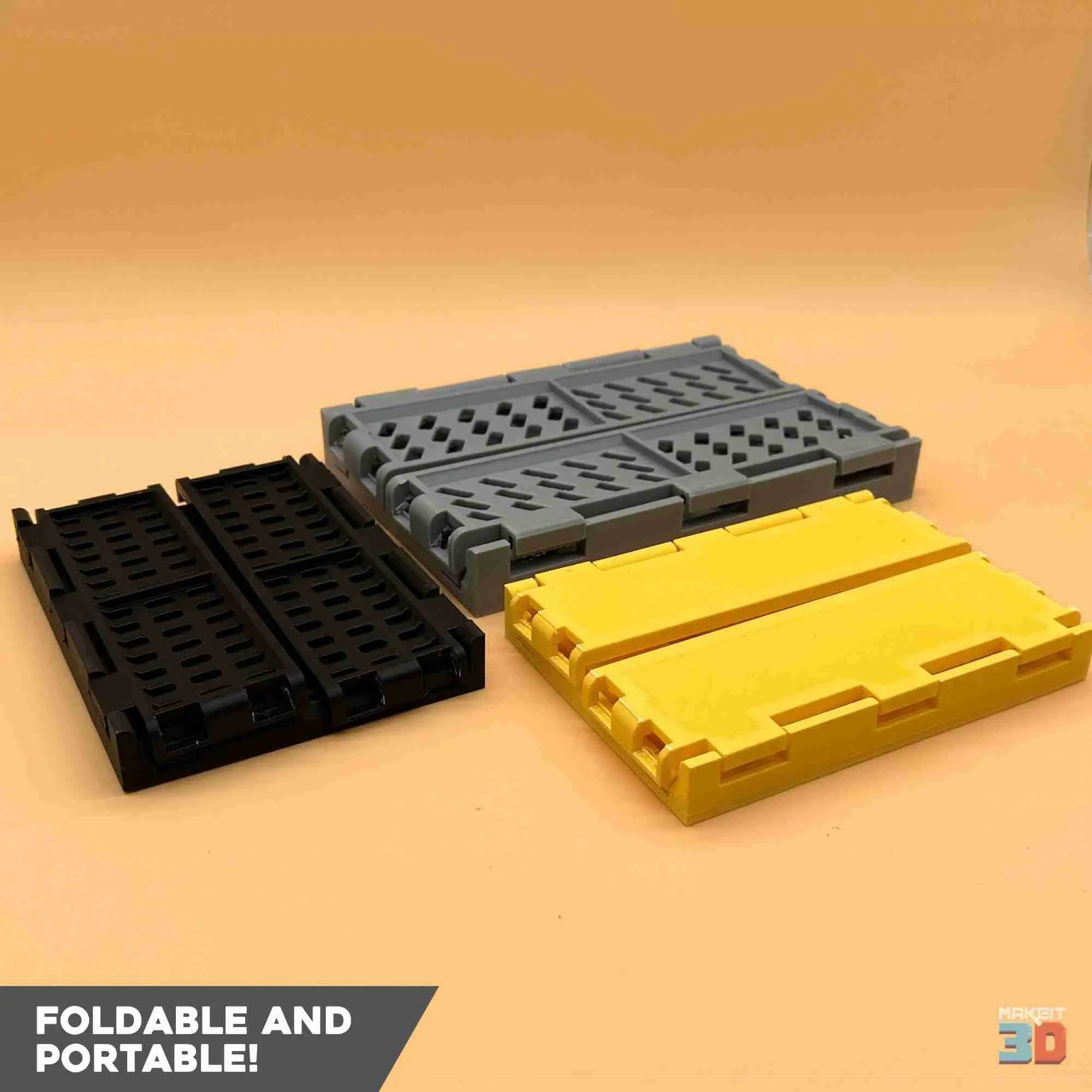 3D Printable Foldable Storage Crate STL Files