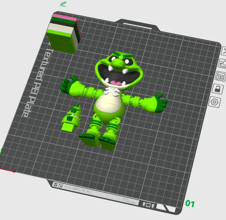 Allister Gator / PRINT-IN-PLACE WITHOUT SUPPORT /3MF