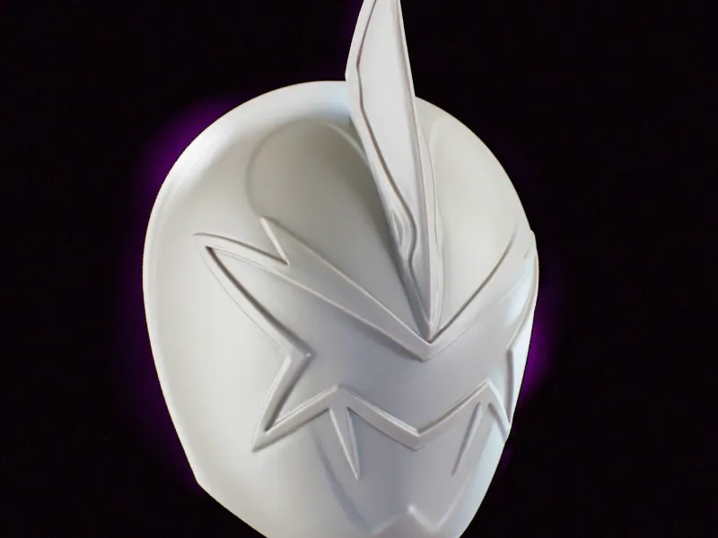 Beyaz Dino Power Ranger Dekoratif