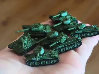 Tiny T34 Soviet medium tanks