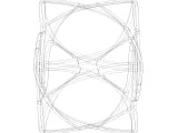 Wireframe Shape Geometric Complex Cube-6