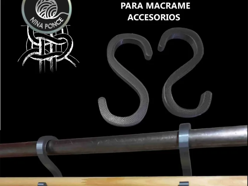 Soporte S para macrame