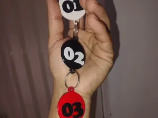 Porta llavero numérico "Numeric keychain holder"
