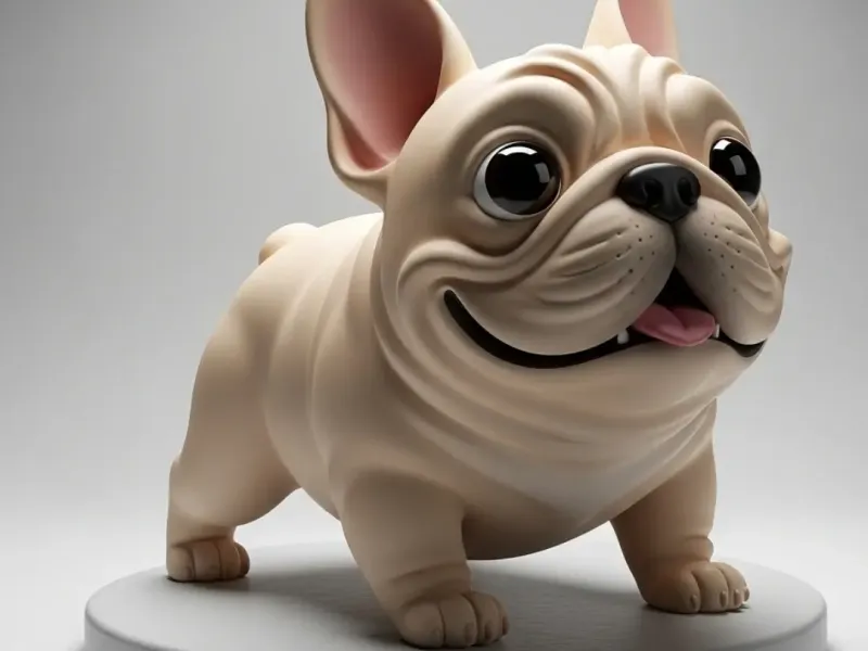 Bulldog frances Cartoon 