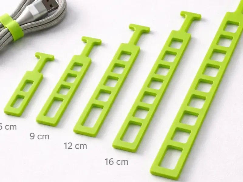 TPU-Kabelbinder-Set (6–20 cm) – Wiederverwendbarer Schnappverschluss