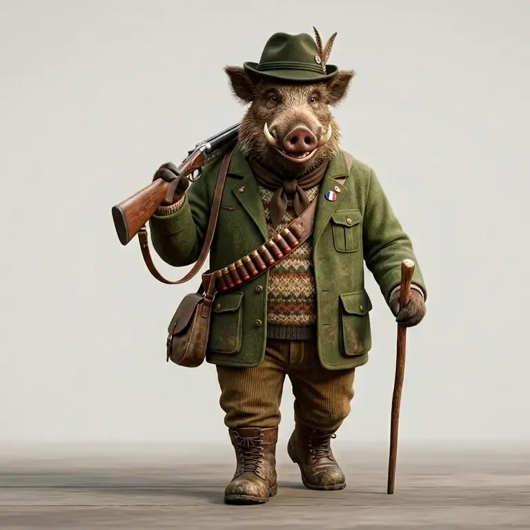 sanglier chasseur 