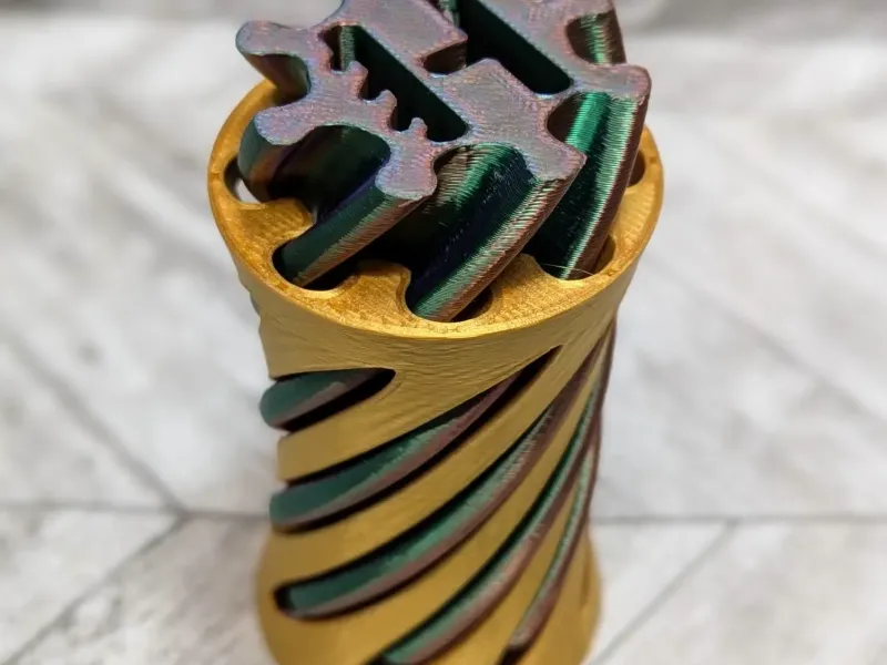 Spiral-Wirbel-Fidget Buchstabe H - Durchgangsspielzeug 180°