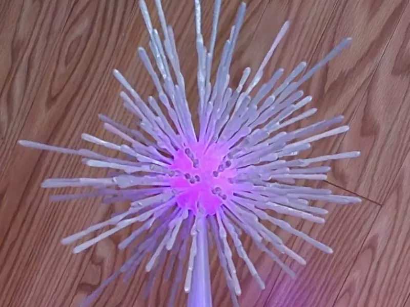 Large Glinda wand using plunger handles or 3/4" Acrylic Rod