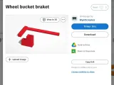 Wheel bucket bracket-0