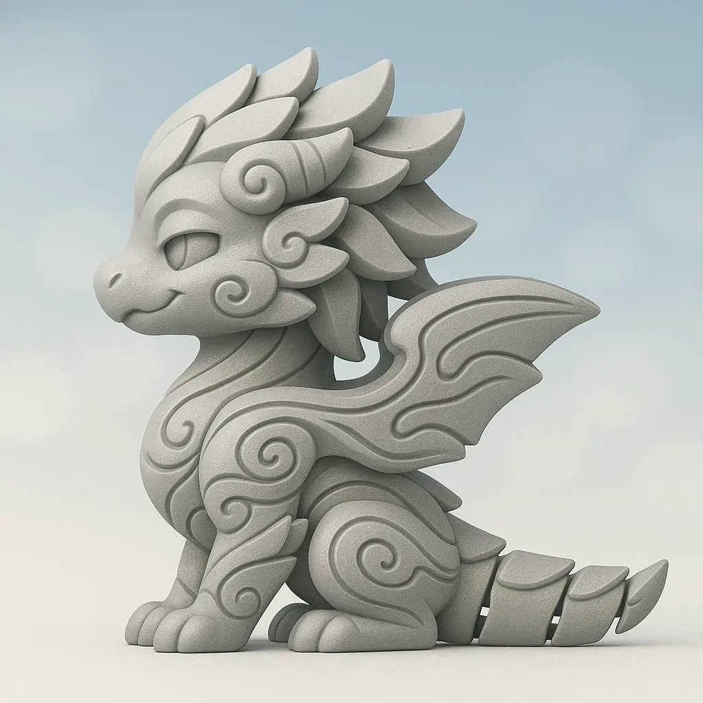 Chibi Wind Dragon Flexi Articulated Tail
