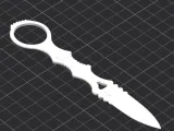 Ergonomic Karambit Knife – Finger Ring Design  3D Printable-3