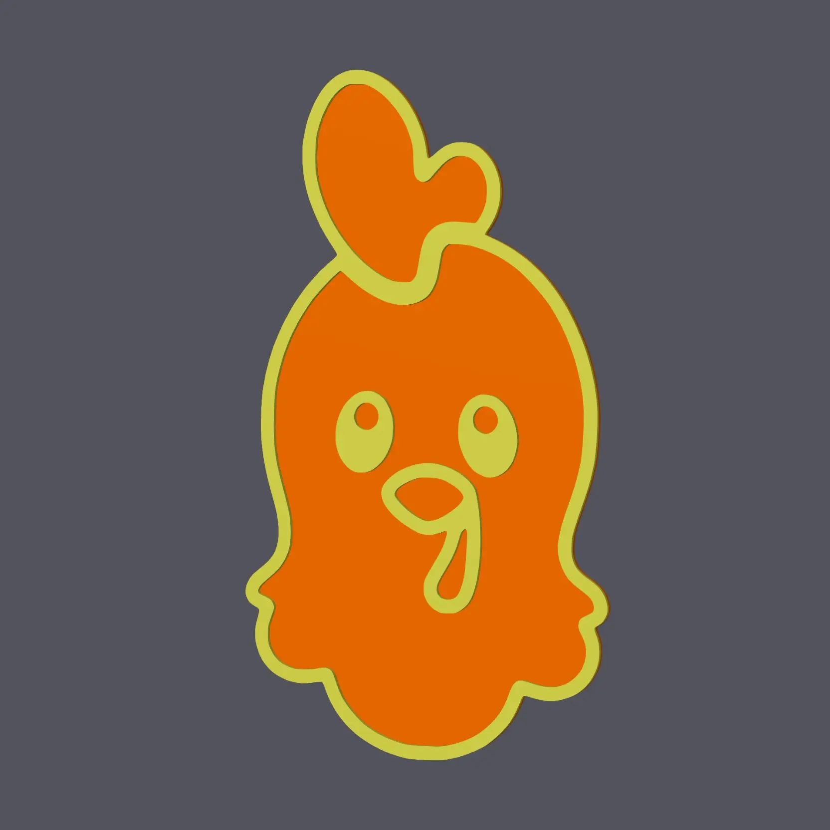 Rooster Head - Farm Animals - Wall Art v1