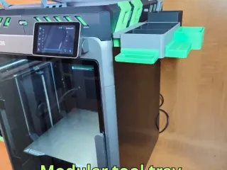 Modular tool tray for K2 D3P riser LITE