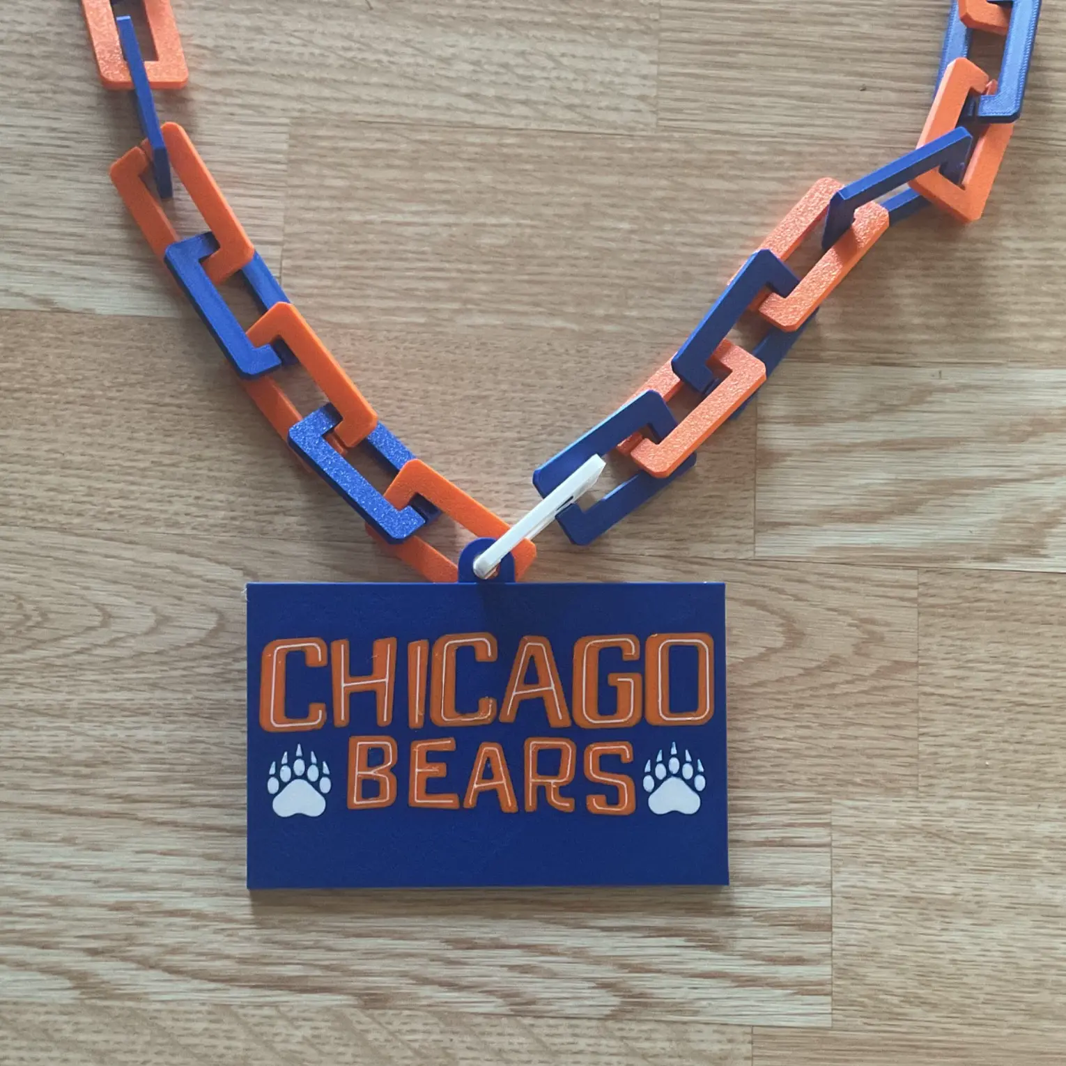 Chicago Bears! oversized necklace