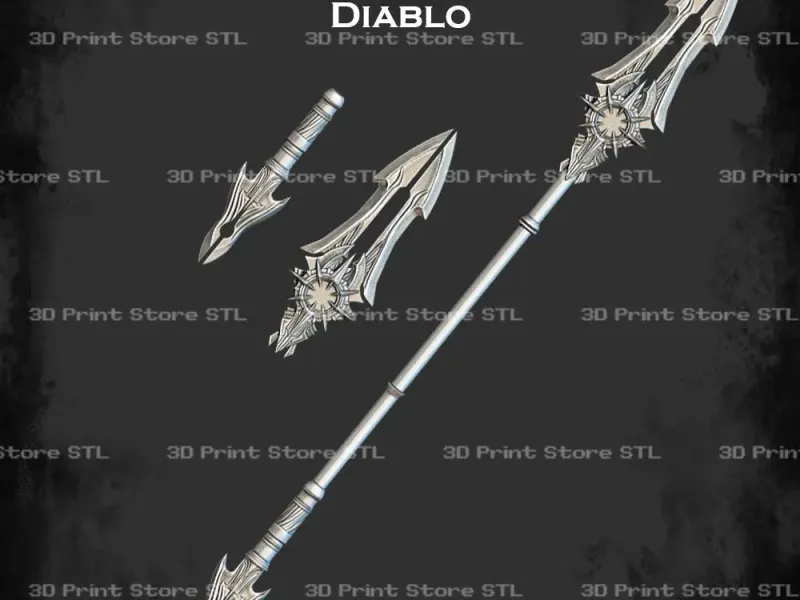 Lord Imperius Weapon Cosplay Diablo - STL File 3D print mode