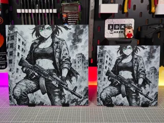 Girl Anime AKM – Hueforge – 4 Colors