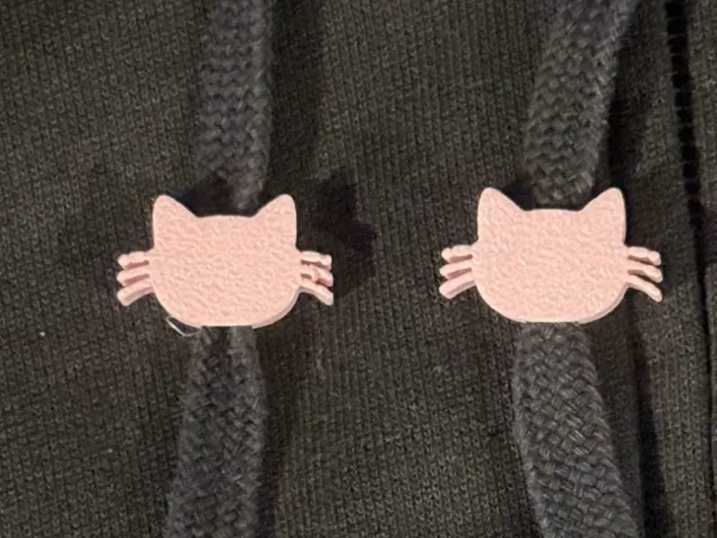 Cat Hoodie Cord Clip