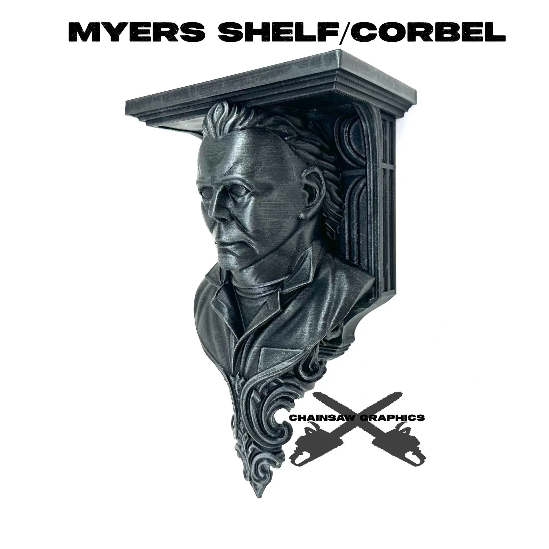 3D Printer Files | 3MF File | Michael Myers Shelf - Corbel