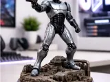 Futuristic Robot STL 3D Model | Sci-Fi Statue-0