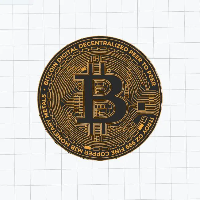 Bitcoin plate 15cm