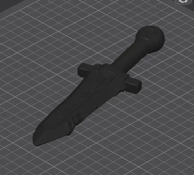 Mythic Engraved Blade – 3D Printable Display Prop