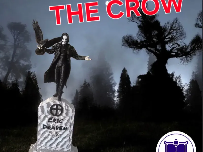 Le Corbeau 1994 debout sur une tombe