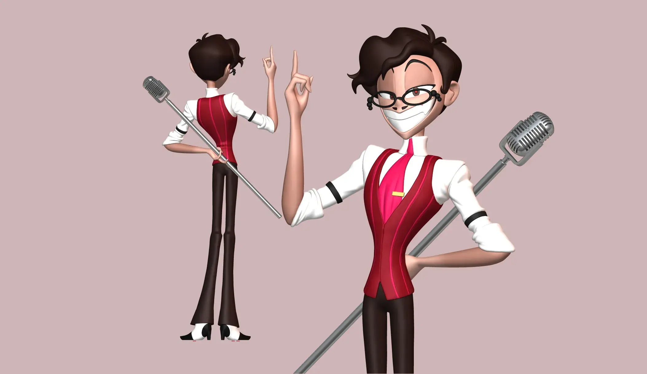 Characters & Creatures STL indir - Alastor Human Hazbin Hotel