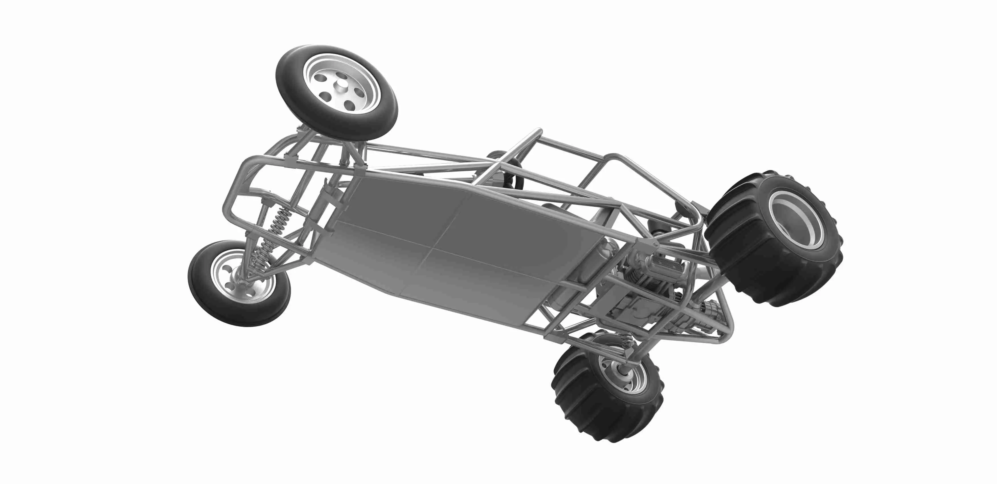 Diecast eski okul Kum Raylı buggy Versiyon 1 Ölçek 1:25