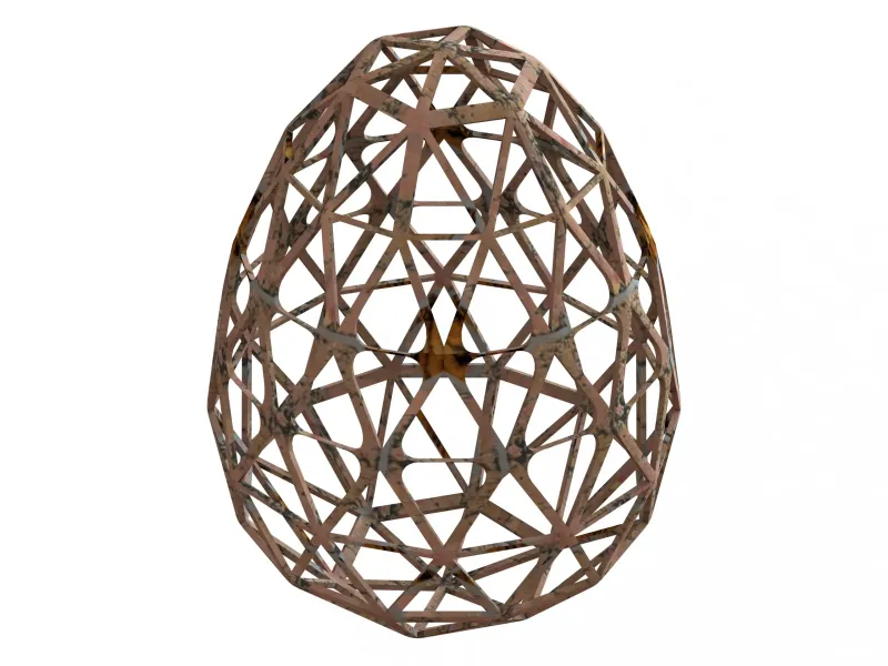 Drahtgitterform Geometrisches Ei