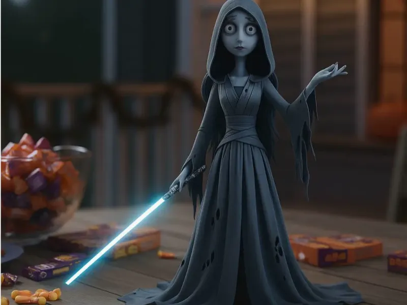 The Corpse Bride Jedi Knight Halloween Figurine