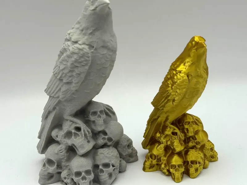 Raven on Throne of Skulls
