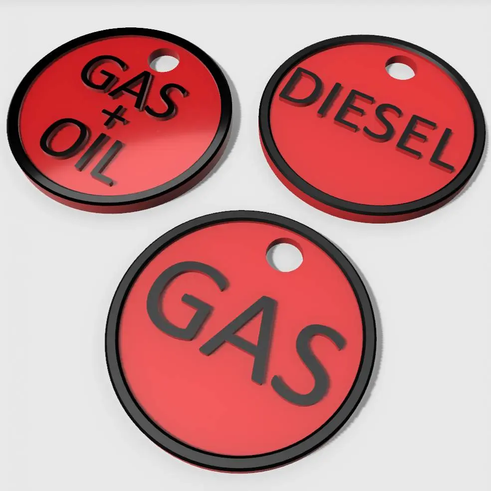 Gas canyster tags EN/CZ