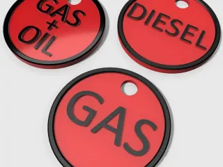 Gas canyster tags EN/CZ