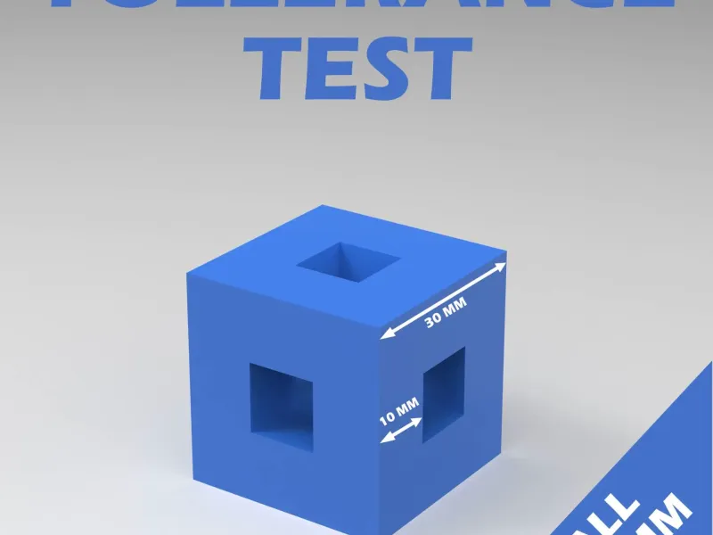 Prueba de tolerancia y prueba dimensional