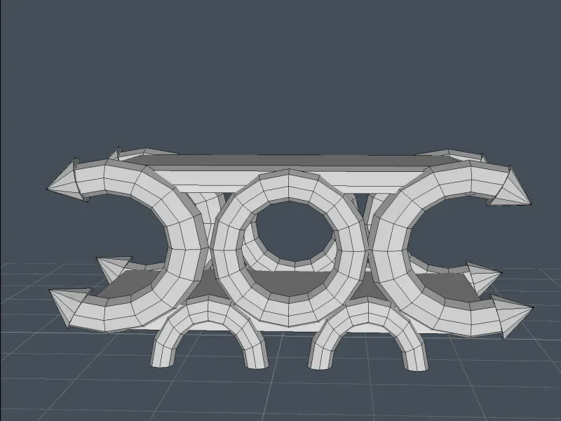 square with circles coffee table