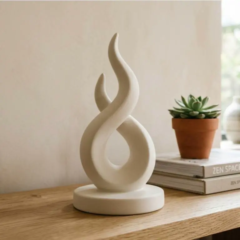 Zen Flame - Abstract Minimalist Sculpture