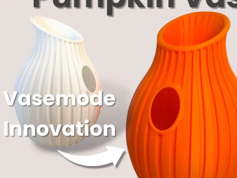 Pumpkin Vase #CutVase Spiral Mode