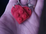 Custom Interlocking Heart Keychain-0