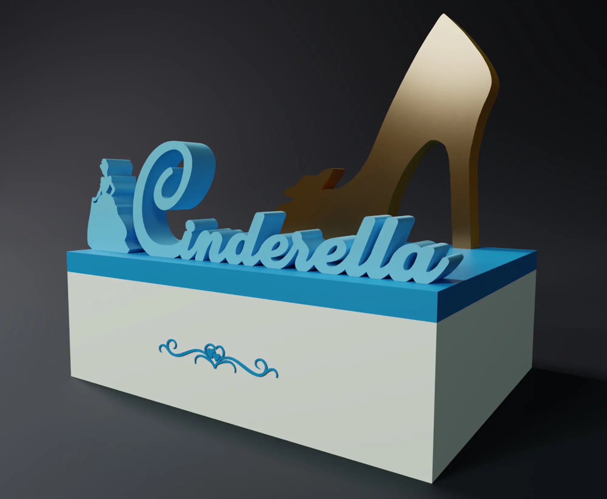DISNEY PRINCESS CINDERELLA BOX - SHOE VERSION