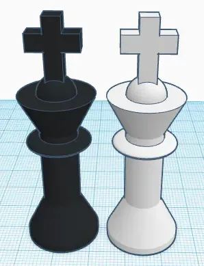 Set de piese de șah complet simplist