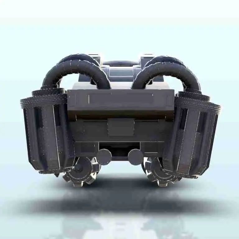 SF coche volador con tanques 18 - ciencia ficción ciencia ficción futuro