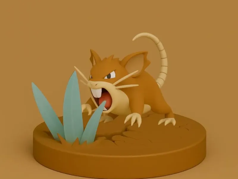 Pokemon battle style - Raticate #020