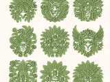 Aztec Warrior Mask Pack – 9 Tribal Aztec Designs for CNC L-3