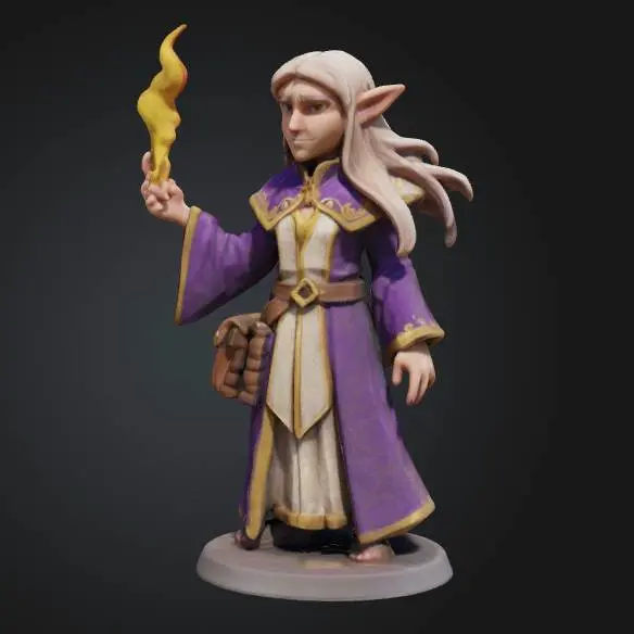 Dnd Rectangle 3D Printer Files | 3MF File | Flamebound Sorcerer DND | Creality Cloud