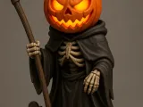 Grim Pumpkin King Statue-1